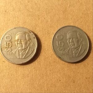 Benito Juarez 50 Pesos Coin Set